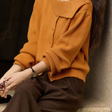 Casual Irregular Collar Design Cardigan