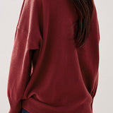 Casual Versatile Solid-Color Asymmetric Lapel Knitted Top