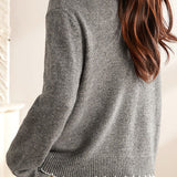 Casual Versatile Color-Block Bow-Knot Cardigan