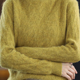 Casual Half-High Neck Layering Knitted Top