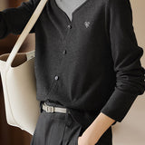 Casual Color-Block Faux Layered Half-High Neck Knit Top