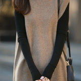 Casual Half-High Neck Loose Versatile Knitted Vest