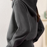 Casual Versatile Fake Two-Piece Striped Shawl Hooded Knitted Cardigan