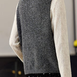 Casual Versatile U-Neck Sequined Sleeveless Vest