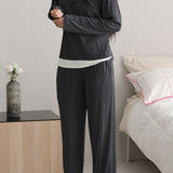 Casual Fake Two-Piece Loungewear Set