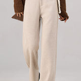 Casual High-Waist Straight Loose Pants