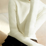 Casual Versatile Stand Collar Brushed Pullover Base Layer Top