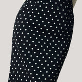 Exquisite Elegant Polka-Dot Knitted Bodycon Midi Skirt