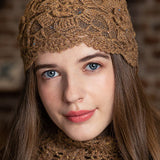 Casual Versatile Solid-Color Floral Lace Knitted Hat