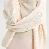 Casual Versatile Lantern Sleeve Chunky-Knit Cardigan