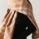 Casual Versatile Retro Plaid Shawl Scarf
