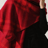 Casual Versatile Retro Plaid Shawl Scarf