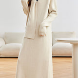 Casual Elegant V-Neck Loose Knitted Dress