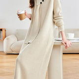 Casual Elegant V-Neck Loose Knitted Dress
