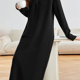 Casual Elegant V-Neck Loose Knitted Dress