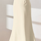 Commuter Elegant Asymmetric Mermaid Midi Skirt