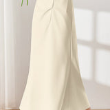 Commuter Elegant Asymmetric Mermaid Midi Skirt