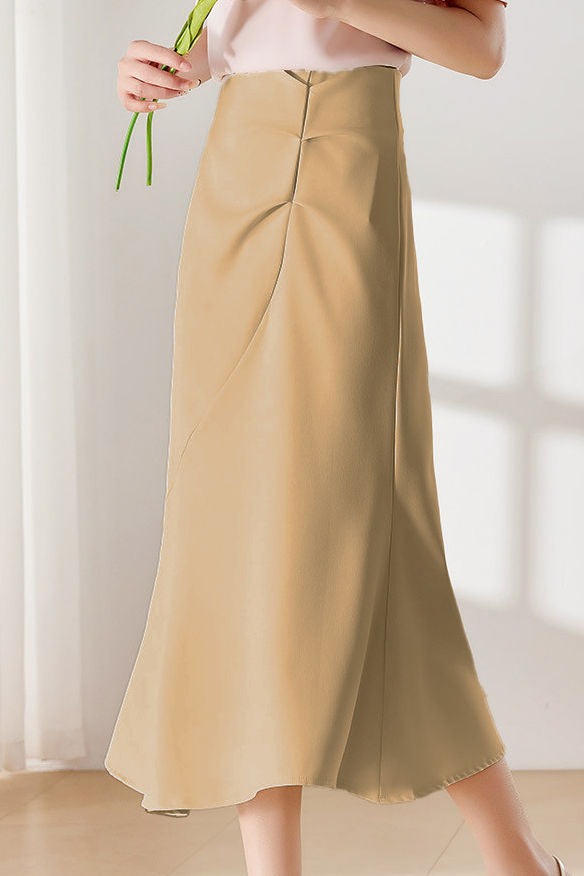 Commuter Elegant Asymmetric Mermaid Midi Skirt