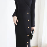 Fall-Winter Slim-Fit Knitted Dress