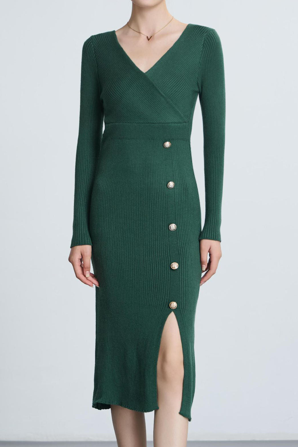 Fall-Winter Slim-Fit Knitted Dress