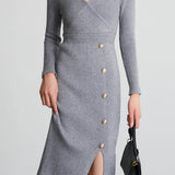 Fall-Winter Slim-Fit Knitted Dress