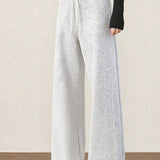 Casual Versatile Color-Block Wide-Leg Sweatpants