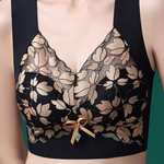 Elegant Comfortable Wire-Free Leaf Lace Bralette - liwisi