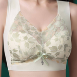 Elegant Comfortable Wire-Free Leaf Lace Bralette - liwisi