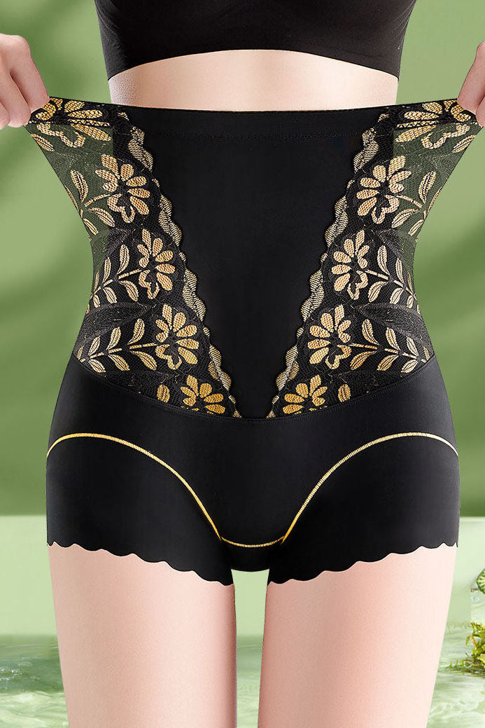 Elegant High-Waisted Tummy-Control Butt-Lifting Seamless Briefs - liwisi