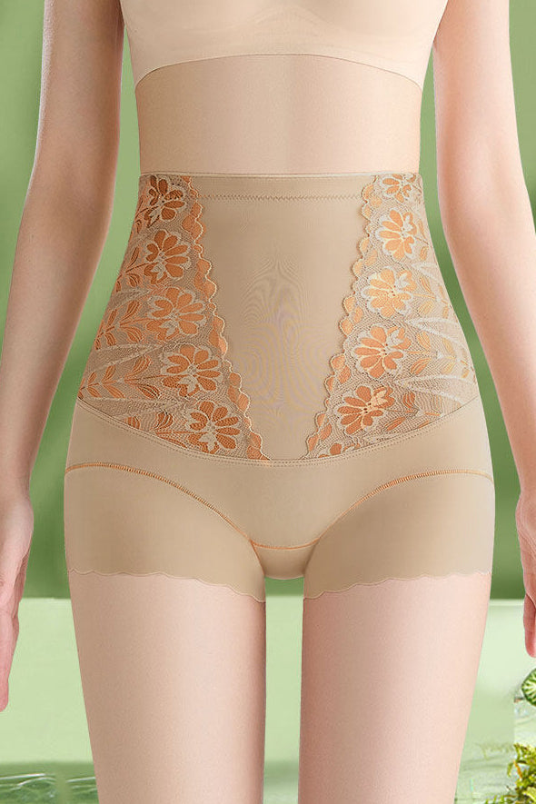 Elegant High-Waisted Tummy-Control Butt-Lifting Seamless Briefs - liwisi