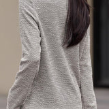 Elegant Color-Block Polo Collar Knitted Top