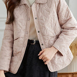 Casual Versatile Lapel Quilted Cotton Coat