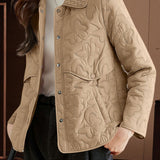 Casual Versatile Lapel Quilted Cotton Coat