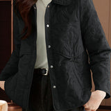 Casual Versatile Lapel Quilted Cotton Coat