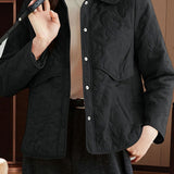 Casual Versatile Lapel Quilted Cotton Coat