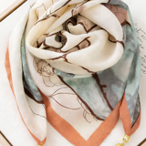 Casual Elegant Magnetic Buckle Twill Neck Protector Scarf