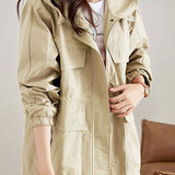 Casual Mid-Length Trench Coat