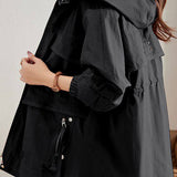 Casual Mid-Length Trench Coat