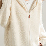 Casual Versatile Fleece Hooded Cardigan - liwisi