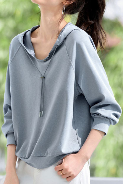 Casual Versatile Hooded Sweatshirt - liwisi