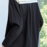 Casual Striped Patchwork Irregular Pocket Shirt - liwisi