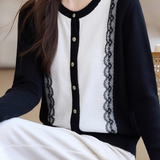 Casual Lace Knitted Cardigan - liwisi