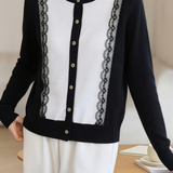 Casual Lace Knitted Cardigan - liwisi