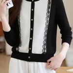 Casual Lace Knitted Cardigan - liwisi