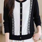 Casual Lace Knitted Cardigan - liwisi