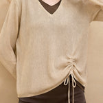 Casual Versatile Color-Block Fake Two-Piece Knitted Top - liwisi