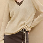 Casual Versatile Color-Block Fake Two-Piece Knitted Top - liwisi