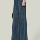 Casual Patchwork Design Straight-Leg Jeans
