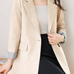 Casual Stripe Patchwork Blazer - liwisi