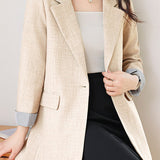 Casual Stripe Patchwork Blazer - liwisi